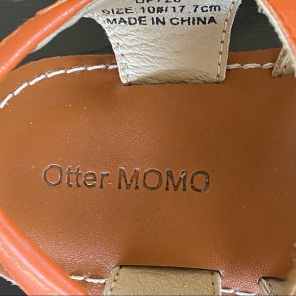 Otter Momo Girls PR60 Sandals Brown Size Toddler 10 Hook Loop Closure MINT - Picture 5 of 7